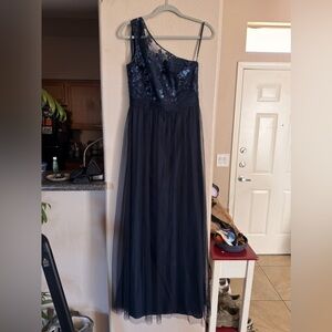 Amsale Midnight Blue Gown